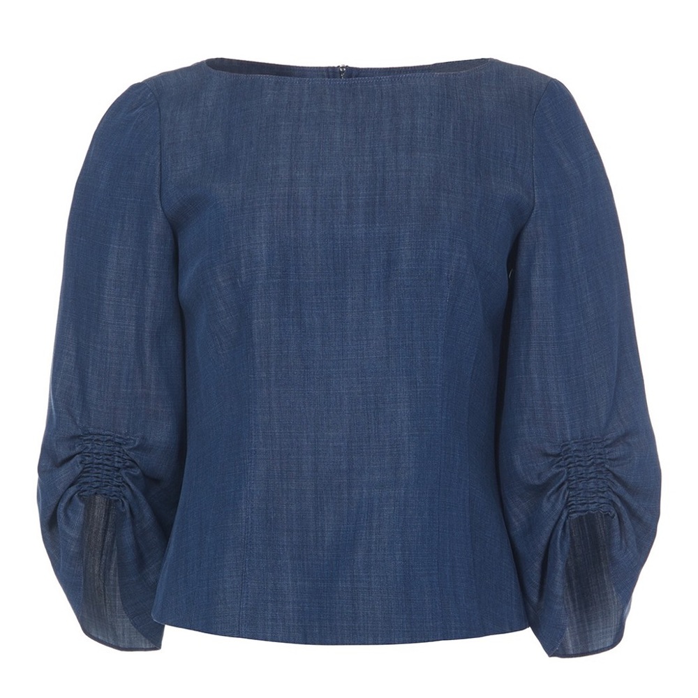NWT Tibi Indigo Corset Top